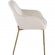Daniella Dining Chair in Cream Velvet & Gold Steel (Set of 2)